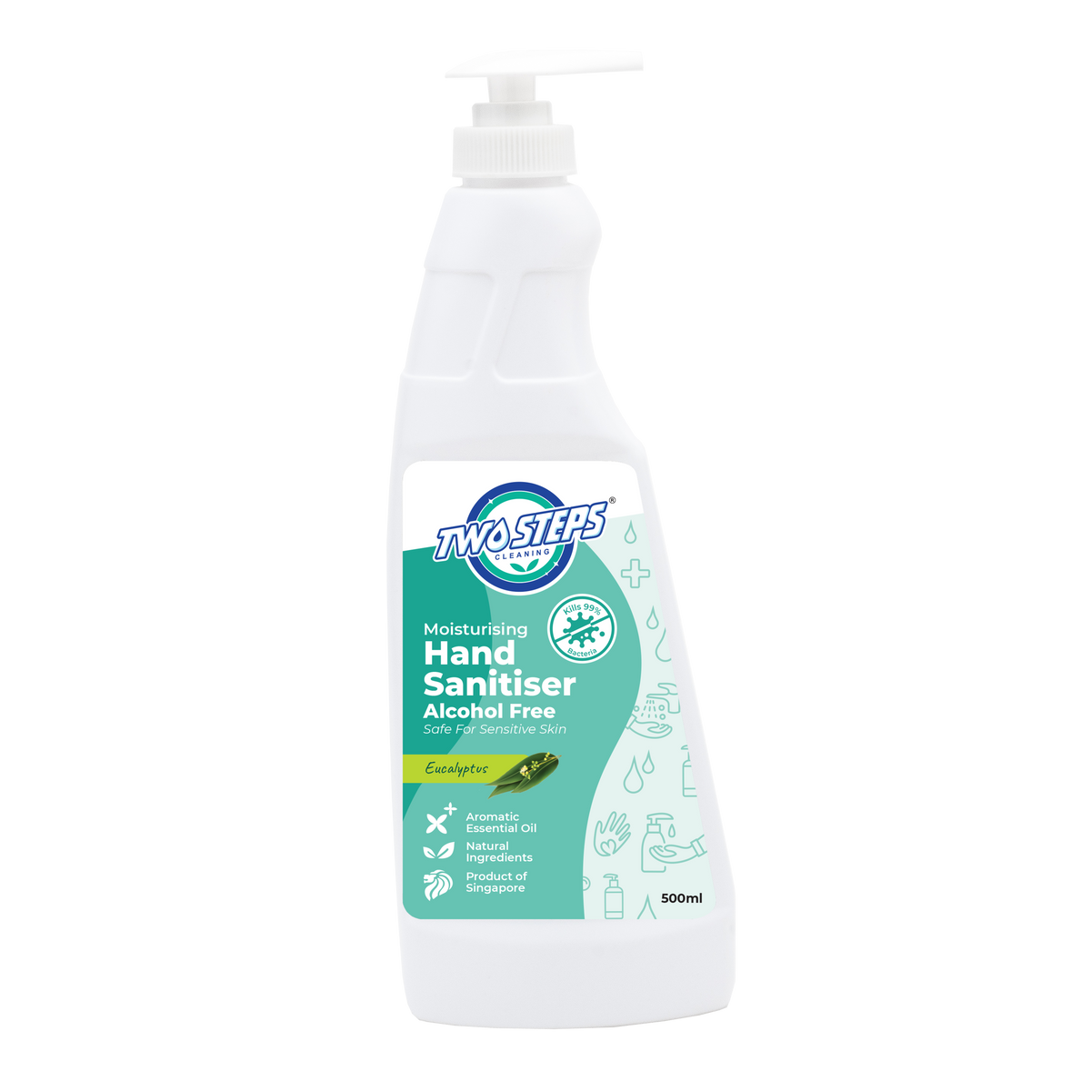 Hand Sanitizer Alcohol Free 500ml - Eucalyptus